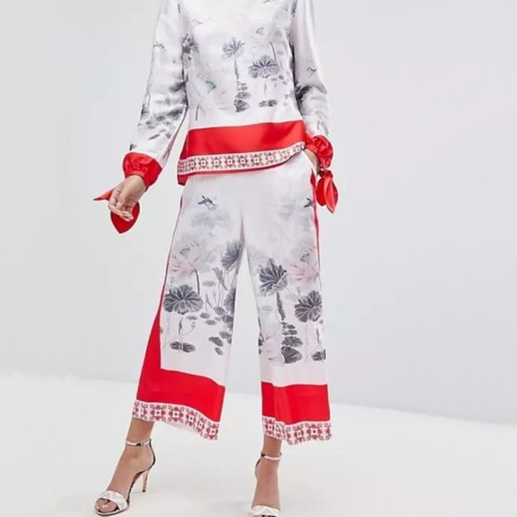 NWT Ted Baker London printed self-tie draped kimono jacket - Picture 7 of 16